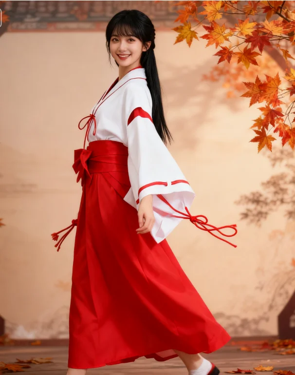 Аниме inuyasha kikyou косплей костюм - Фотография_5