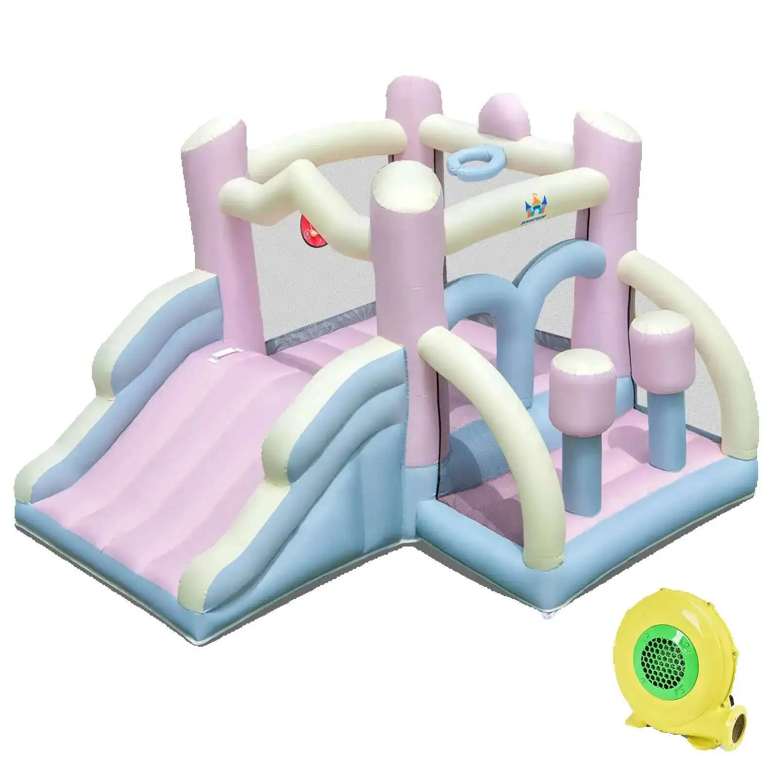 Pastel ron bounce house с выдвижным баскетбольным кольцом bo 480 вт