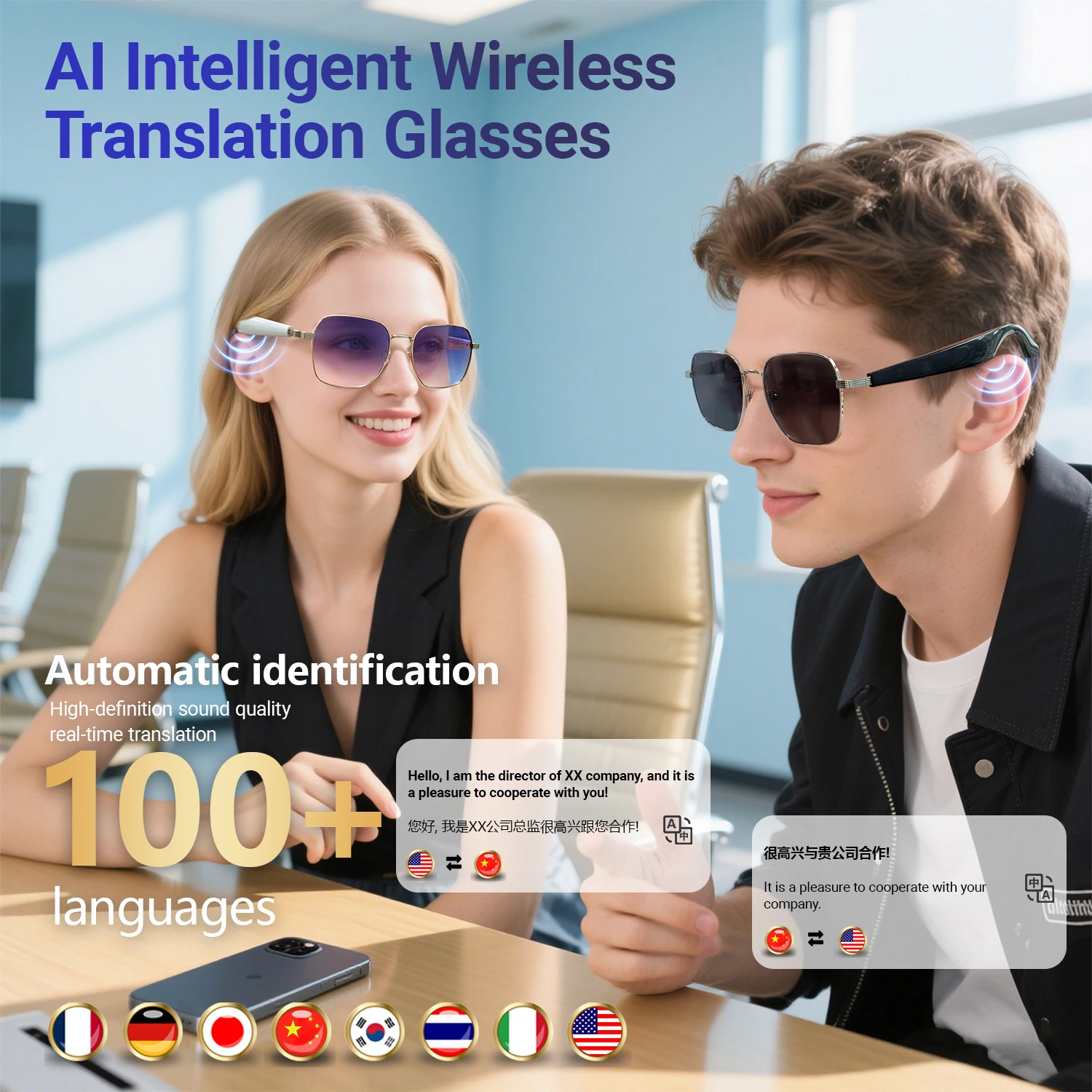 Умные очки lige, bluetooth-вызов, - Фотография_4