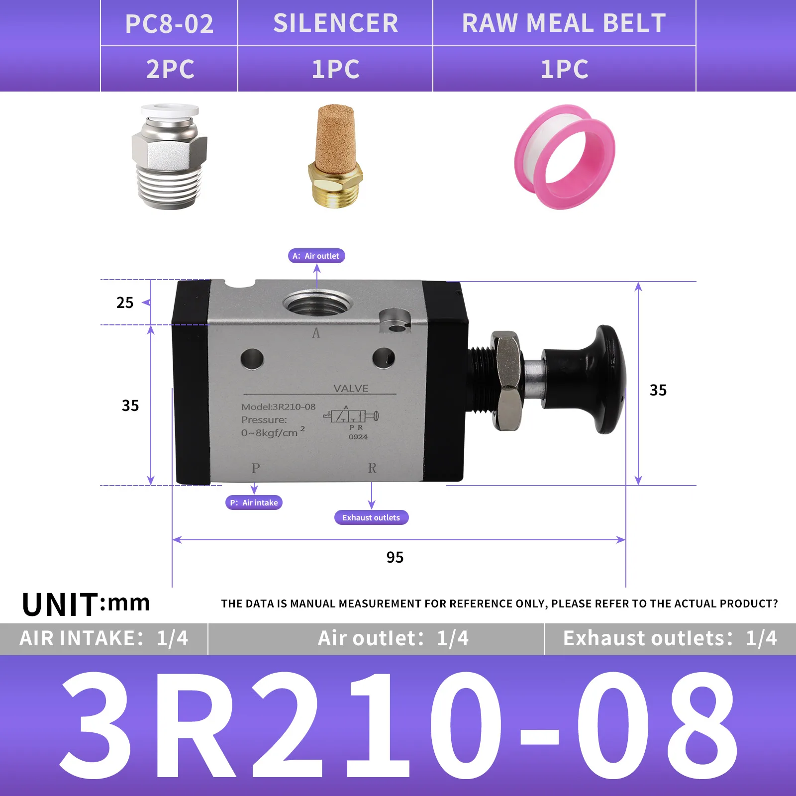 3r210-08 3-ходовой 2-позиционный