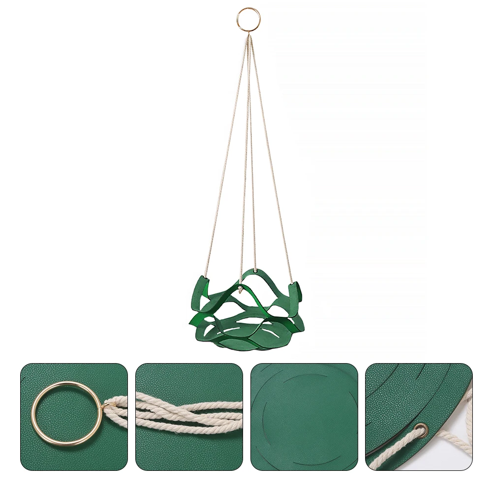 Корзина для цветочного горшка из искусственной кожи - Фотография_3