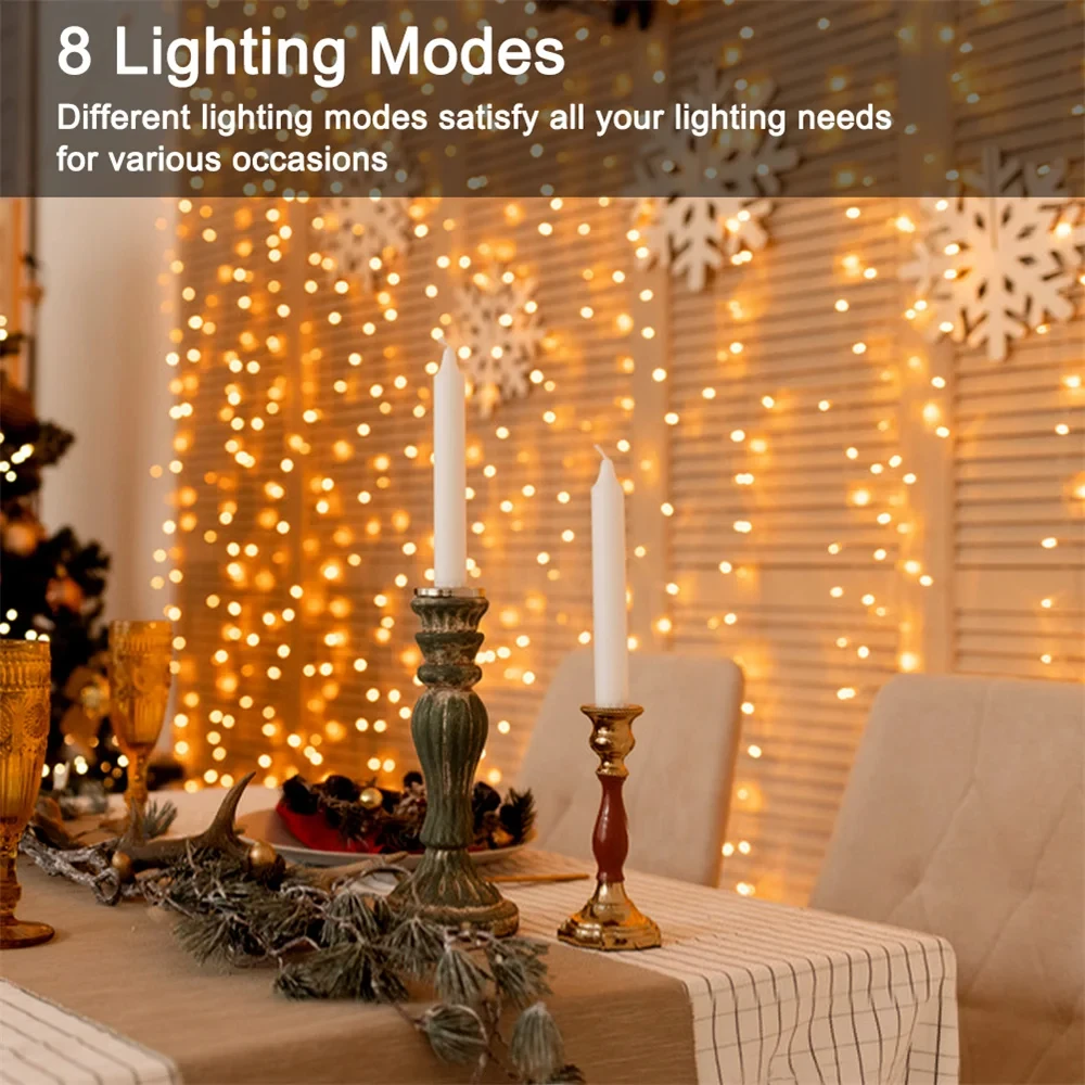 1m - 10m usb led фонари 8 режимов - Фотография_4