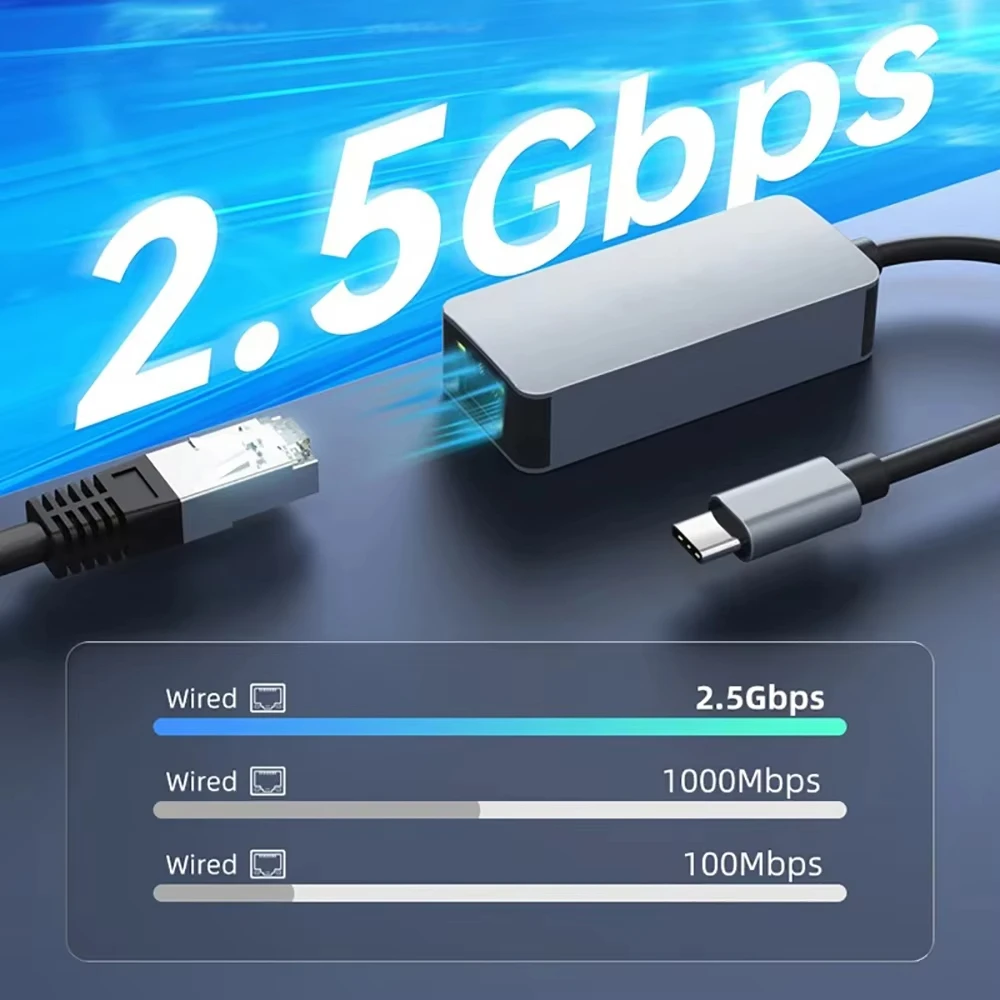 Usb 3.0 type-c к сетевой карте rj45 2 - Фотография_2