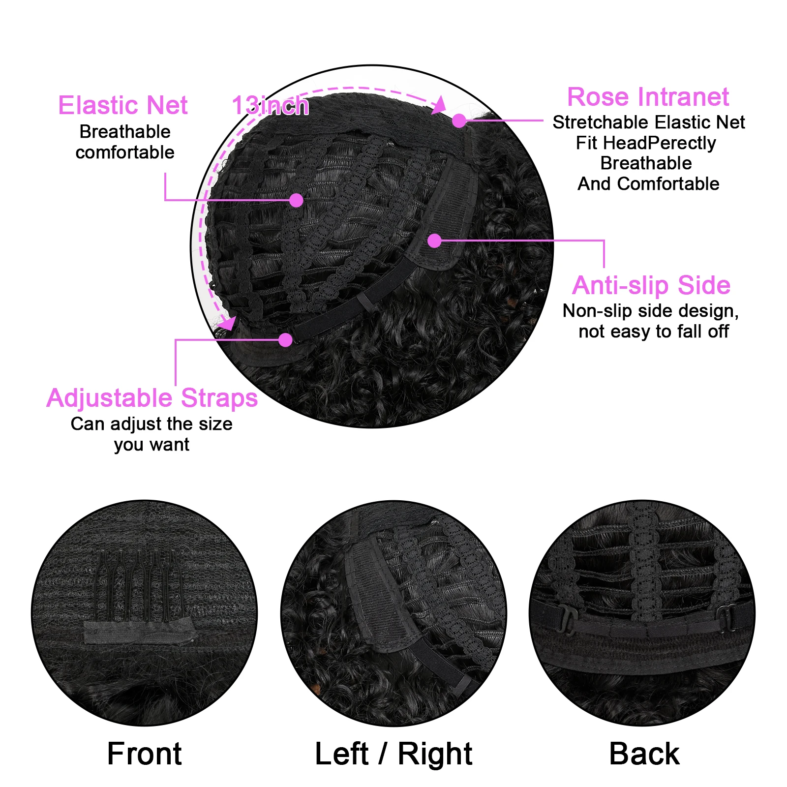 Красные вьющиеся парики для чернокожих женщин - Фотография_6