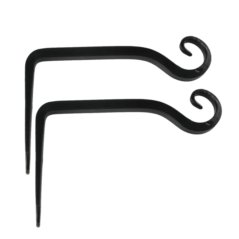 Железный художественный крючок для цветочного горшка - Фотография_3