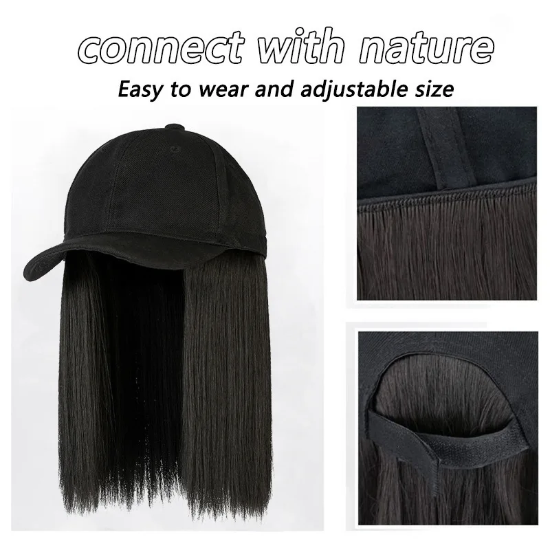 Короткий прямой парик-шляпа - Фотография_4