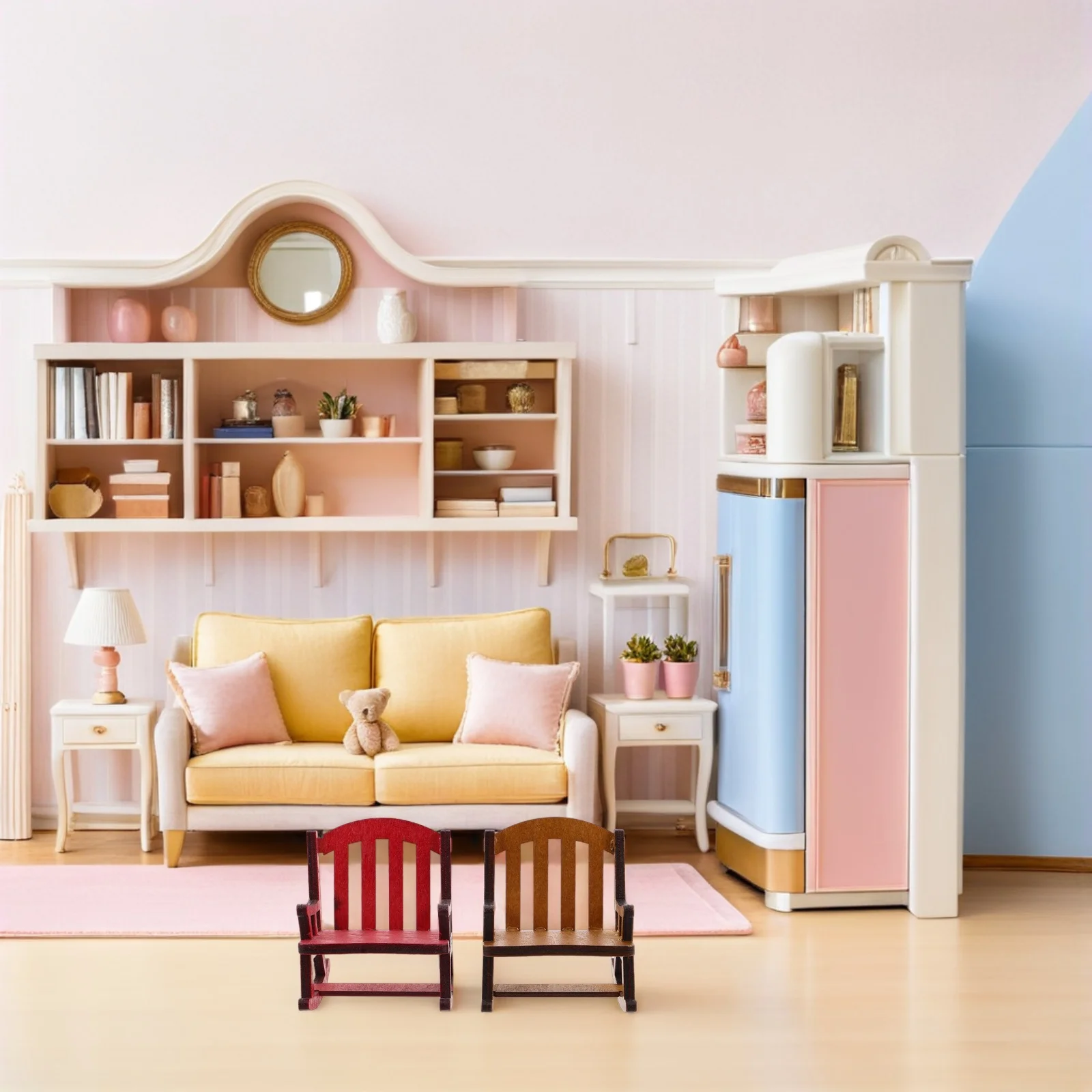 Мини-кресло-качалка деревянный - Фотография_2