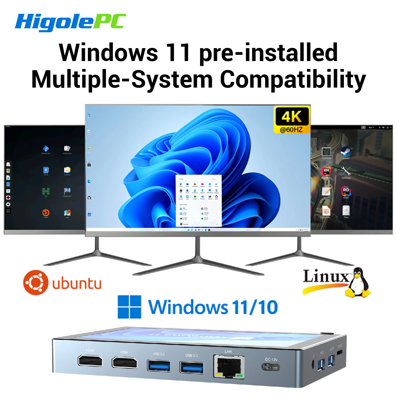 Безвоздушный мини-пк higole gole 1 pro 5 - Фотография_4
