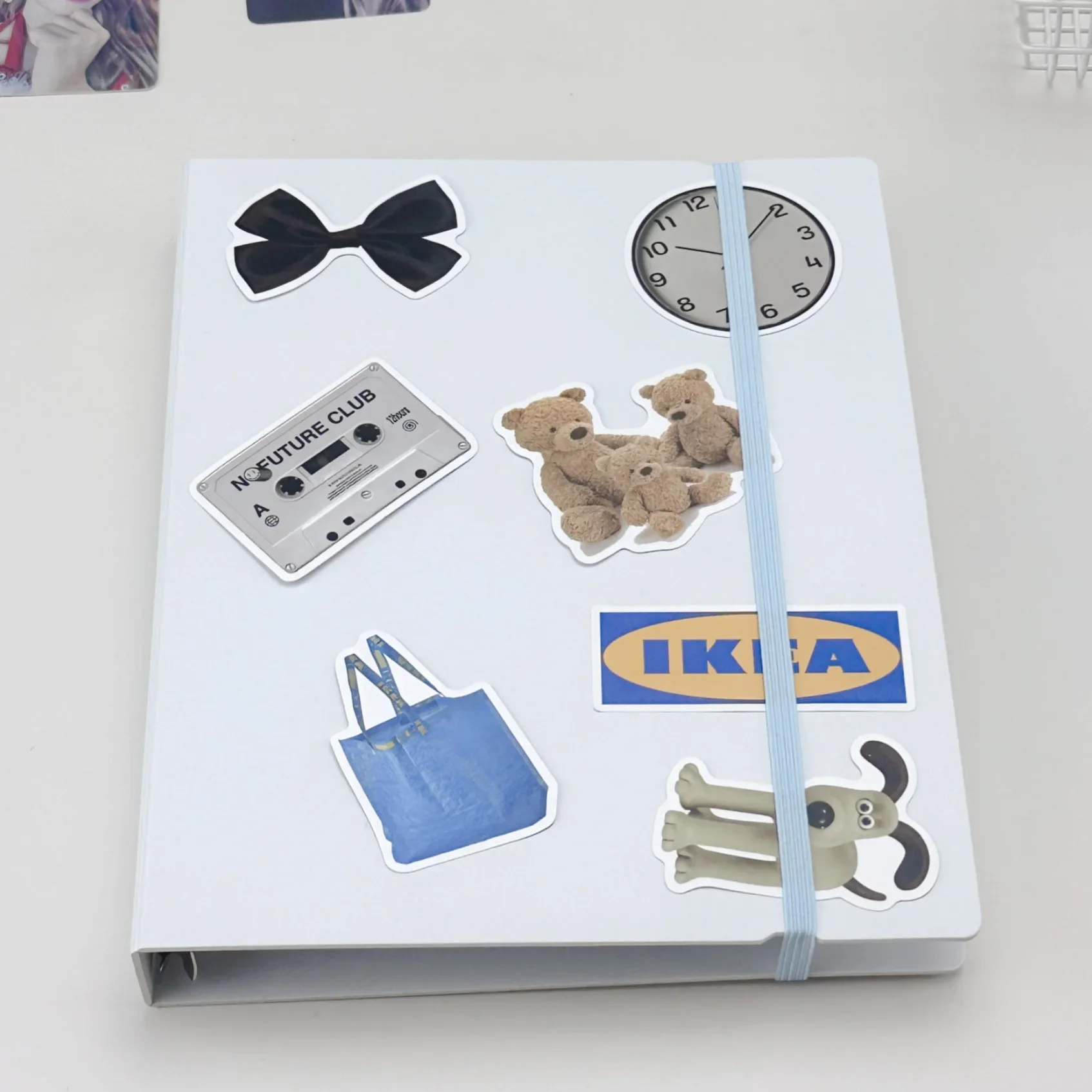A5 белый синий diy переплет фотокарты - Фотография_2