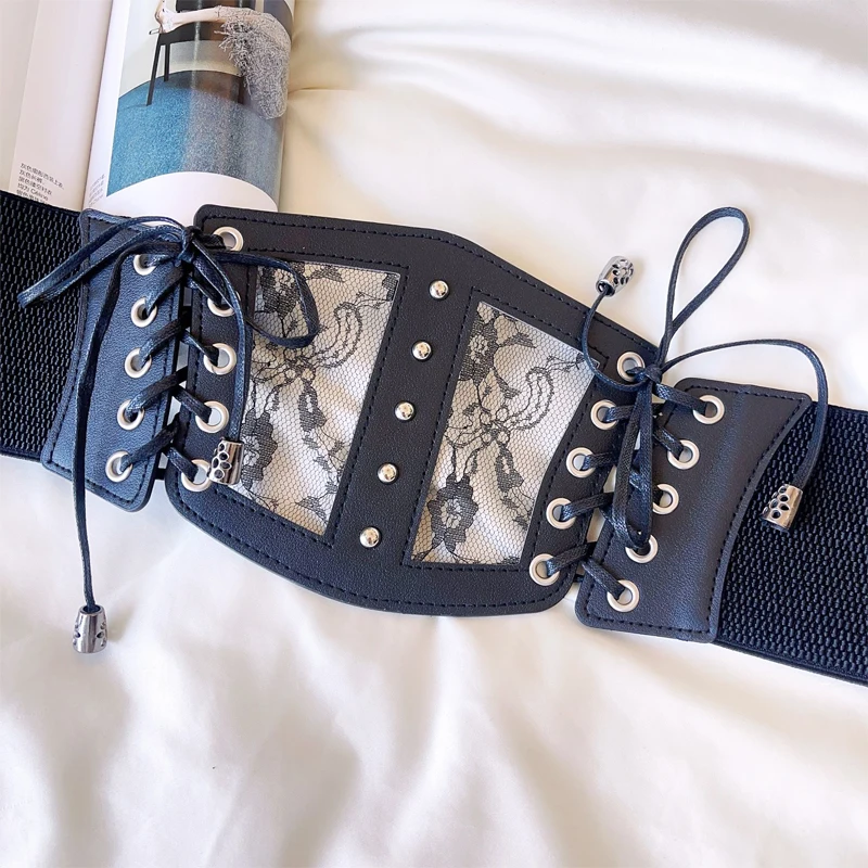 Эластичные кружевные корсетные ремни для женщин - Фотография_3