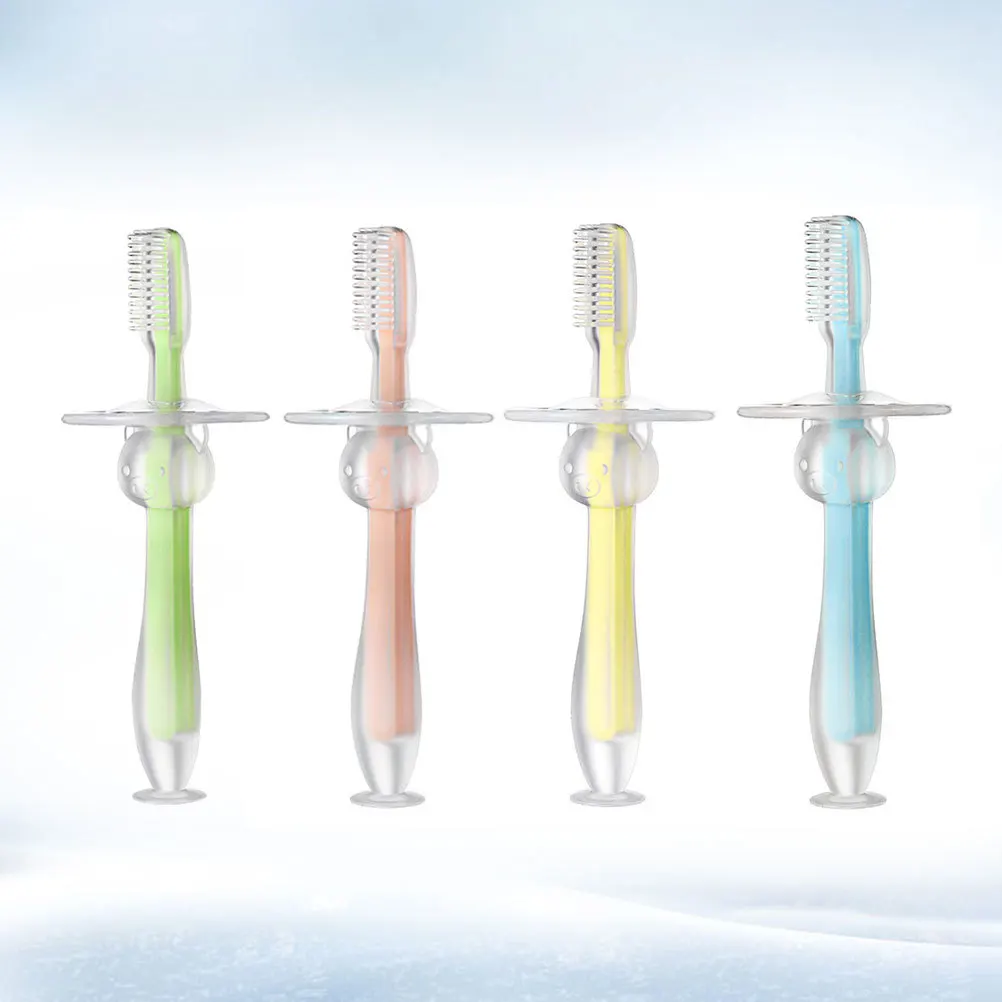 Присоска, стоячая детская зубная щетка - Фотография_5