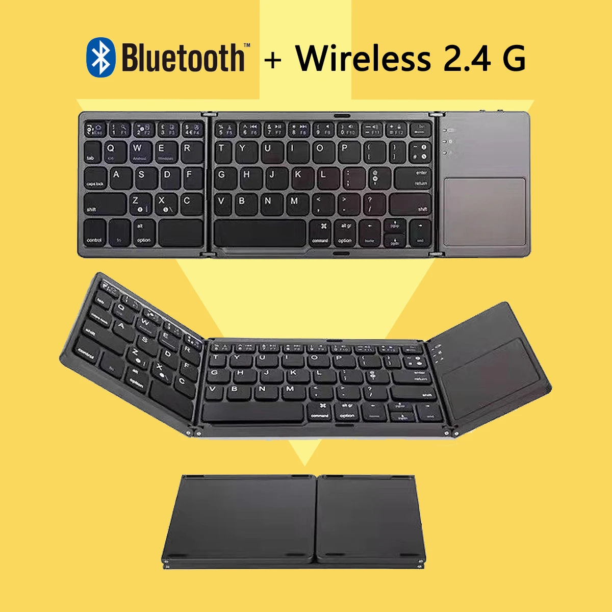 Новая портативная складная мини-клавиатура с bluetooth
