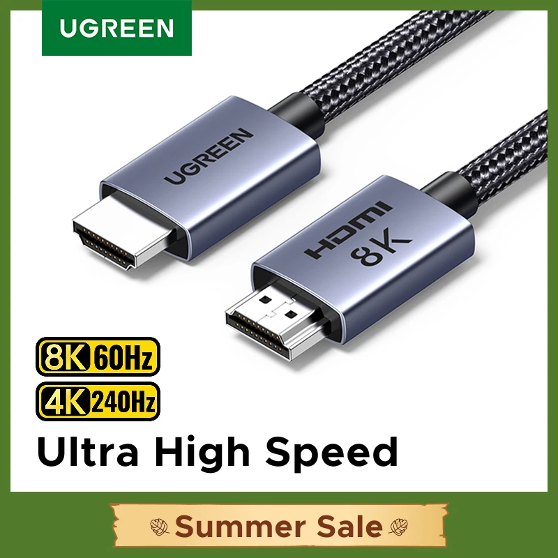 Кабель ugreen hdmi 8k/60 гц для ps5 xiaomi tv box