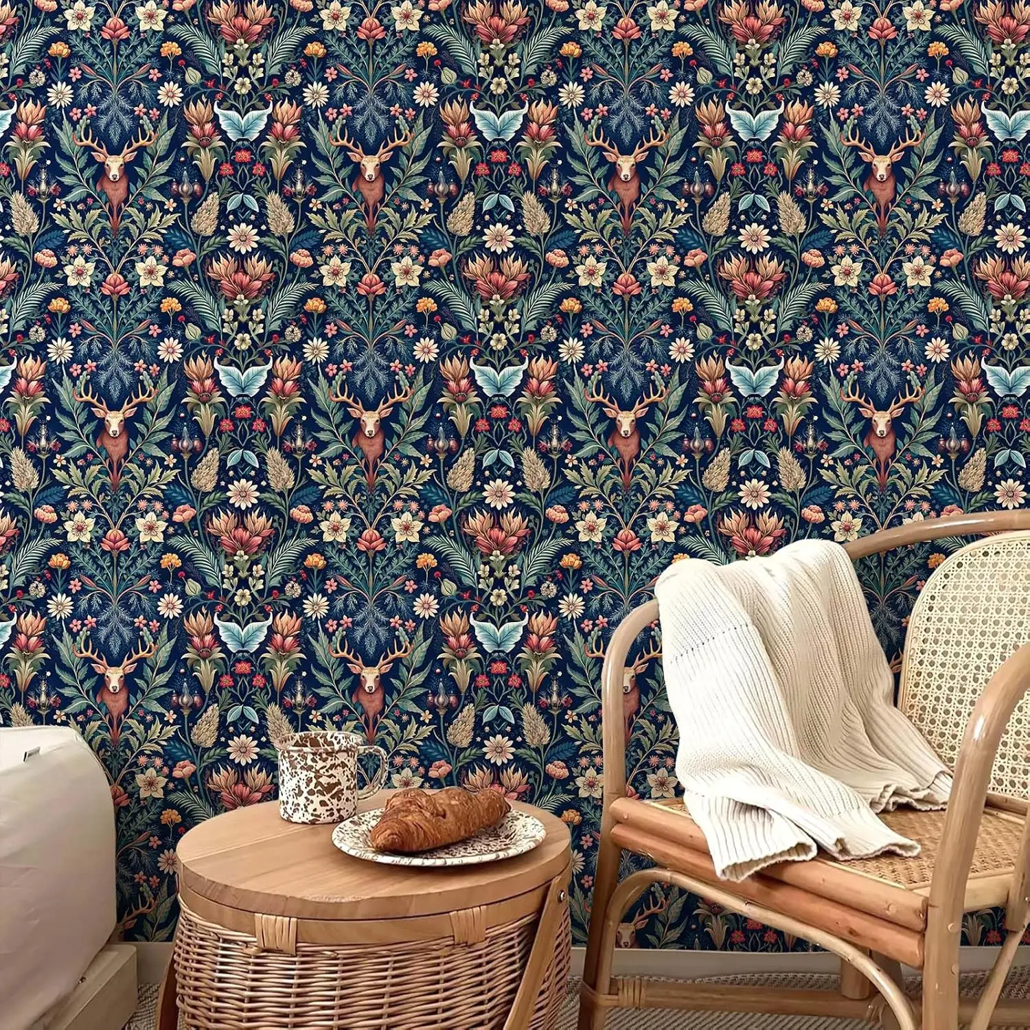 Обои с кожурой и наклейкой оленя - Фотография_3