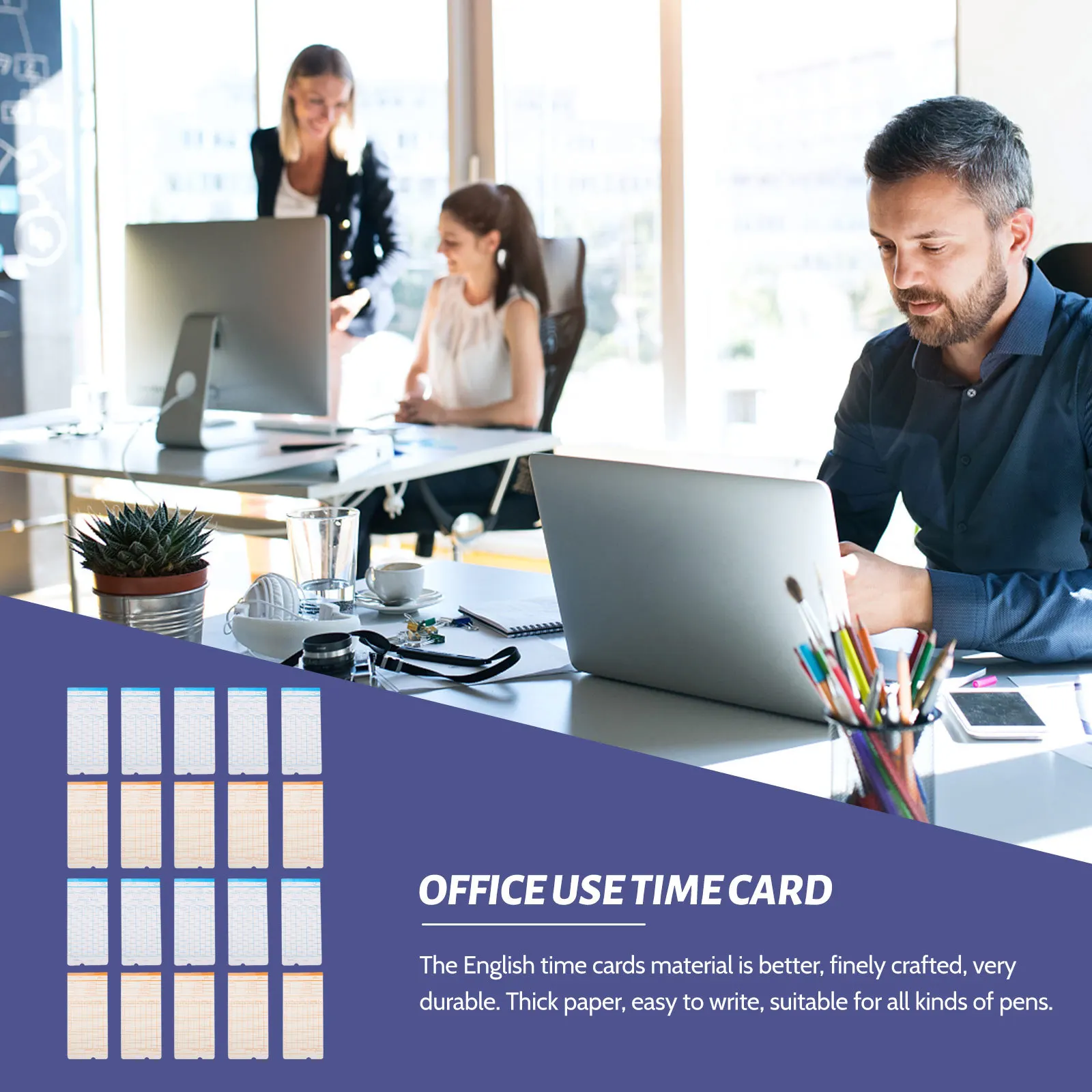 100 листов двухсторонних карточек посещаемости