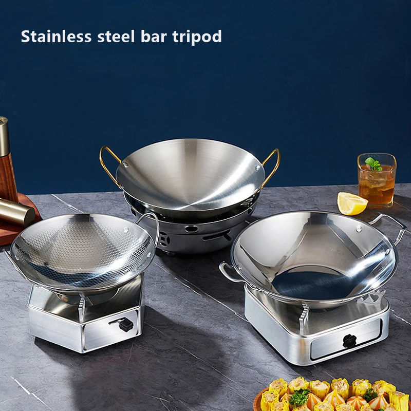 Сковорода из нержавеющей стали с антипригарным покрытием и ручкой - Фотография_5