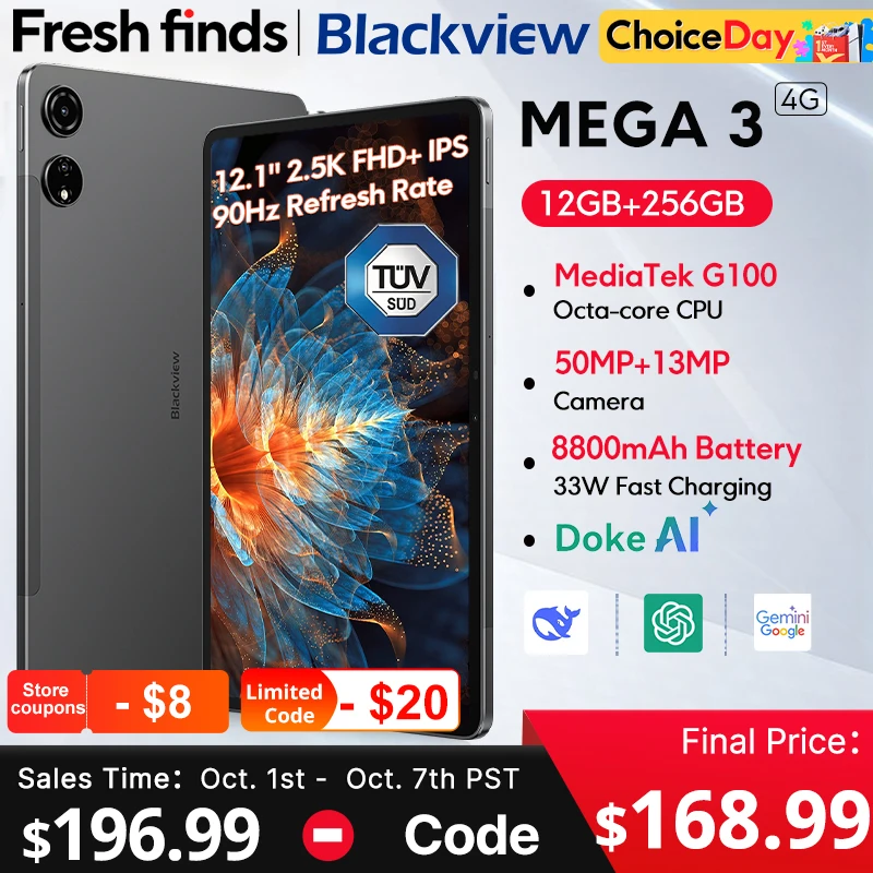 Планшет blackview mega 3 12