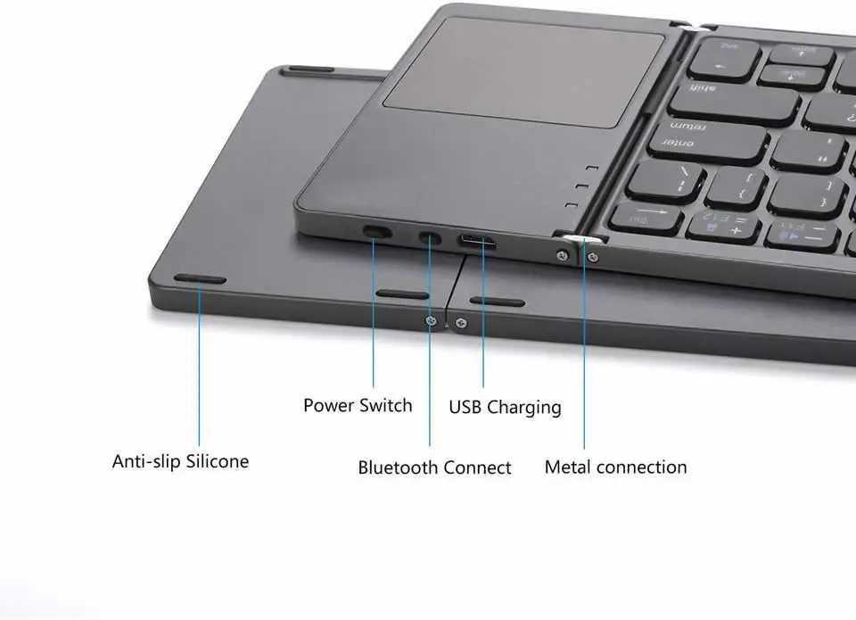 Новая портативная складная мини-клавиатура с bluetooth - Фотография_4