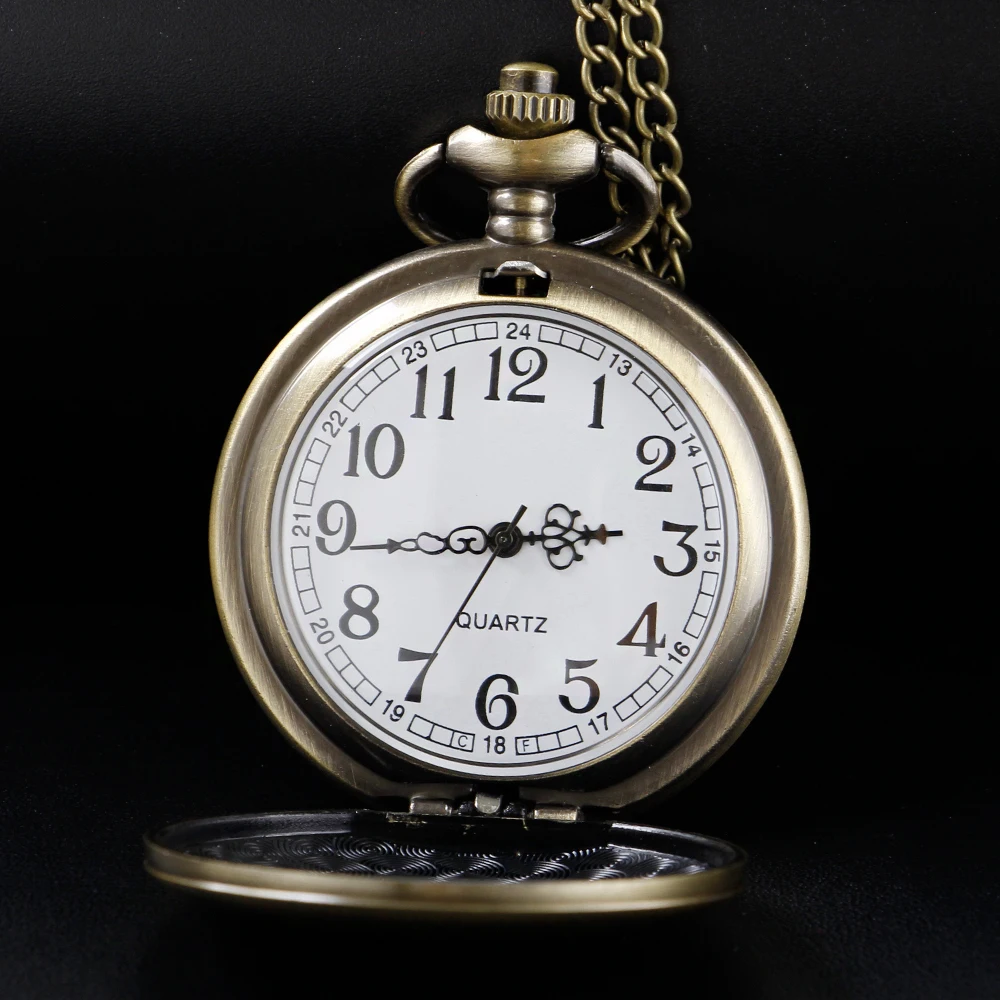 Bronze vintage bat quartz pocket - Фотография_4