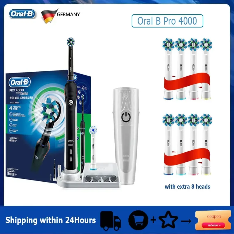 Электрическая зубная щетка oral b pro 4000 3d action