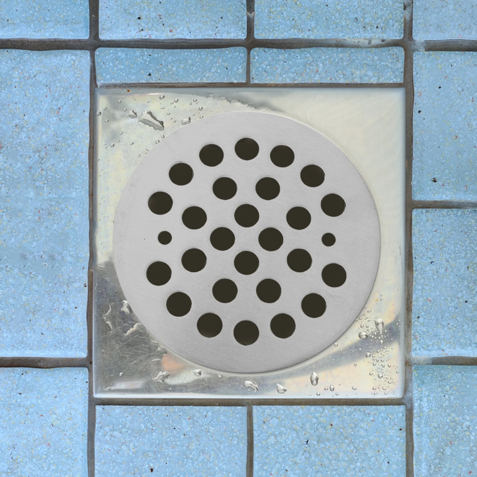 Круглая сливная крышка для пола из нержавеющей стали - Фотография_2