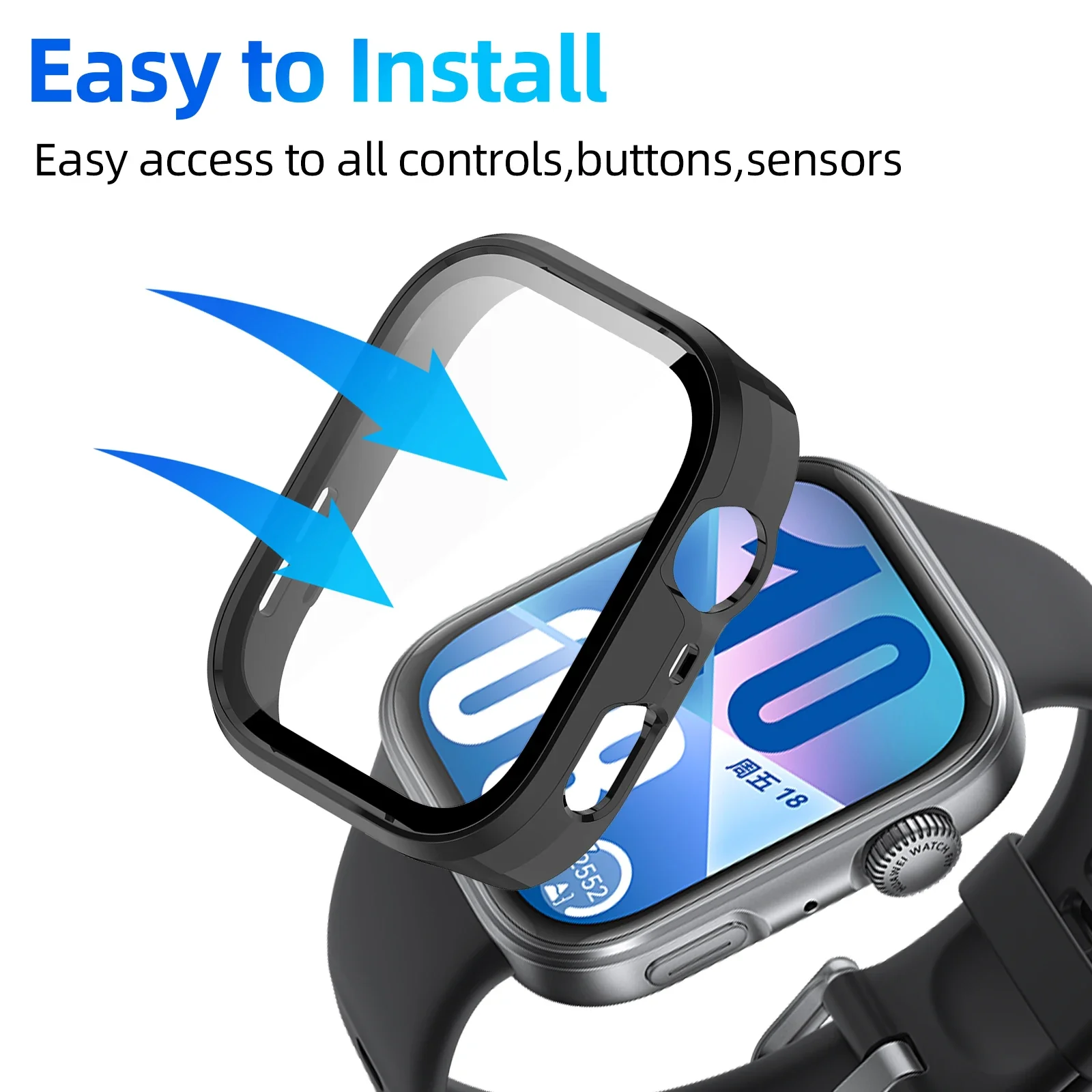 Стекло + чехол для huawei watch fit 4/4 pro - Фотография_3