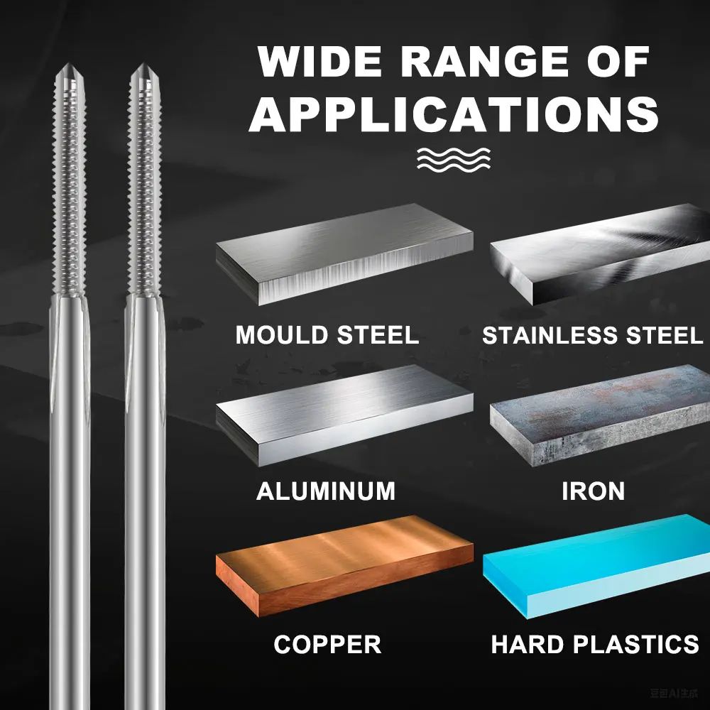 Резьбовой метчик с длинным хвостовиком m2-m12 - Фотография_4