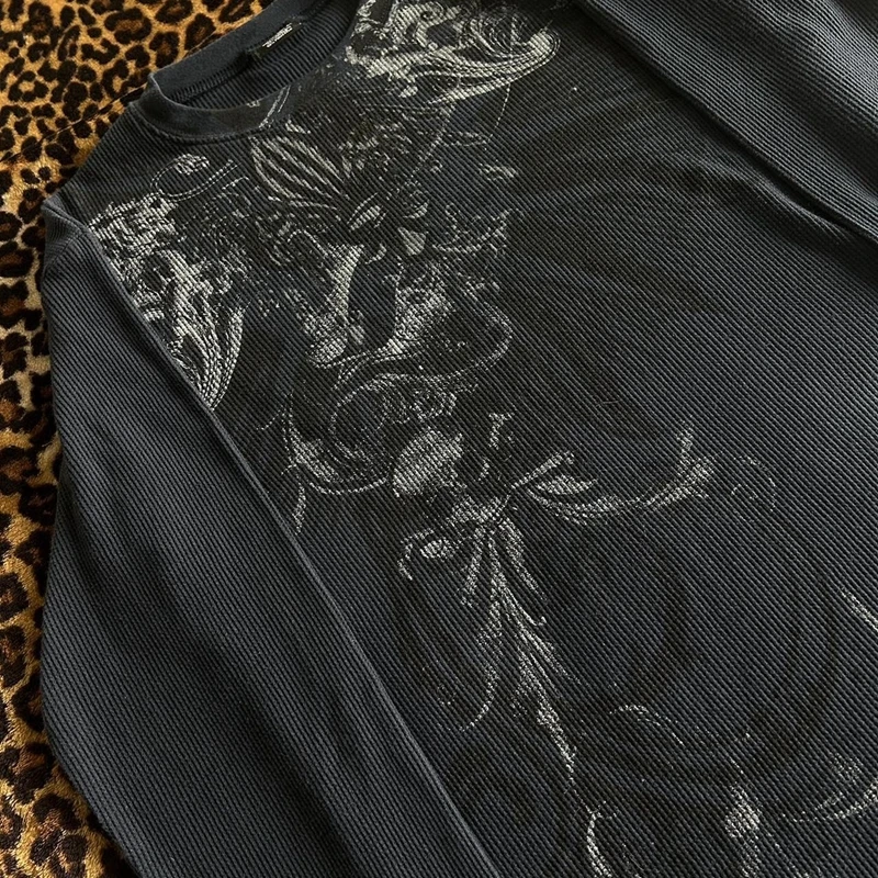 Y2k гранж cyber mall goth термофутболка - Фотография_2