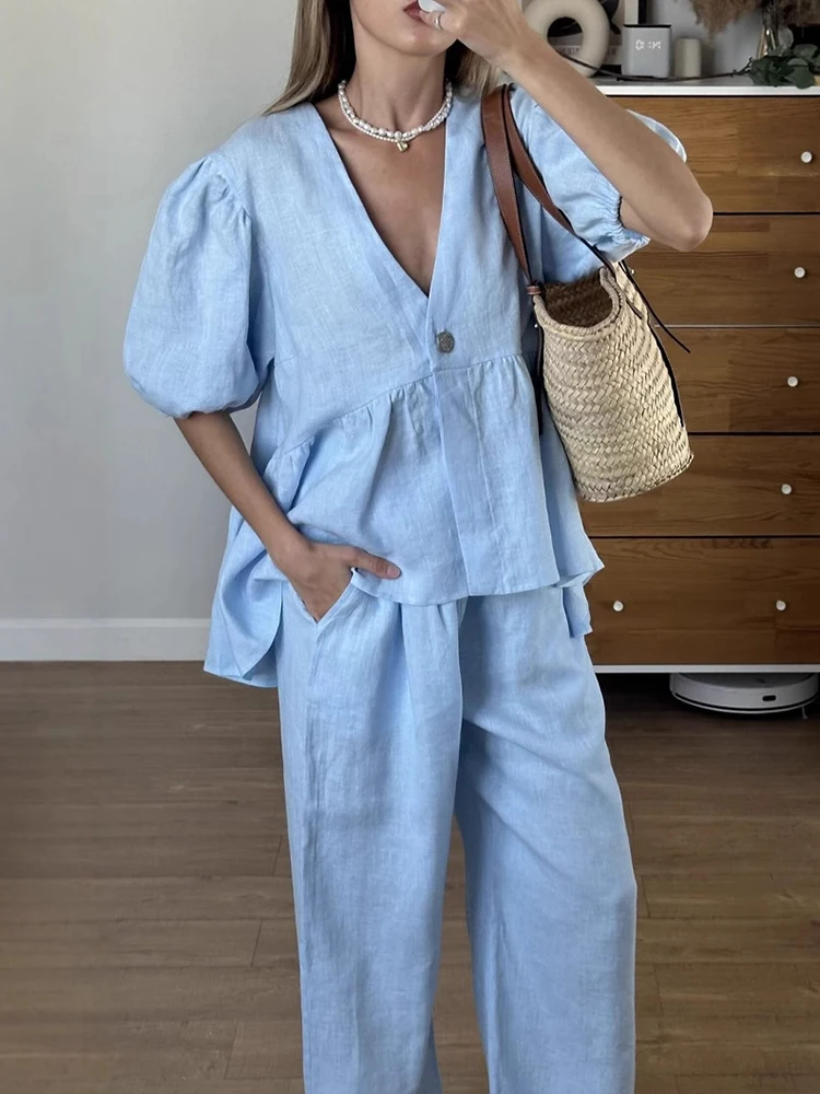 Женский весенне-летний праздничный комплект брюк