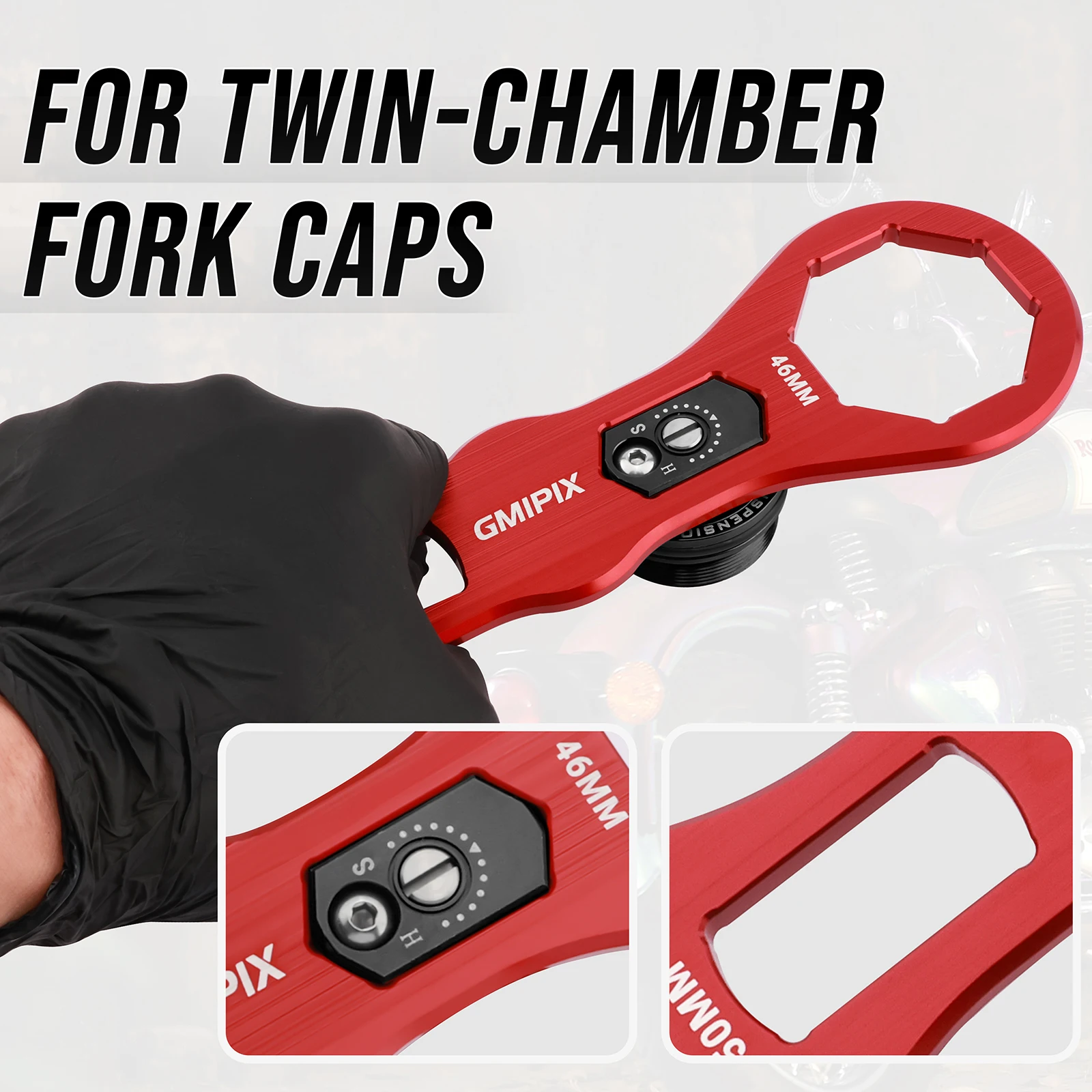 Gmipix 46 мм 50 мм ключ для крышки вилки мотоцикла - Фотография_2