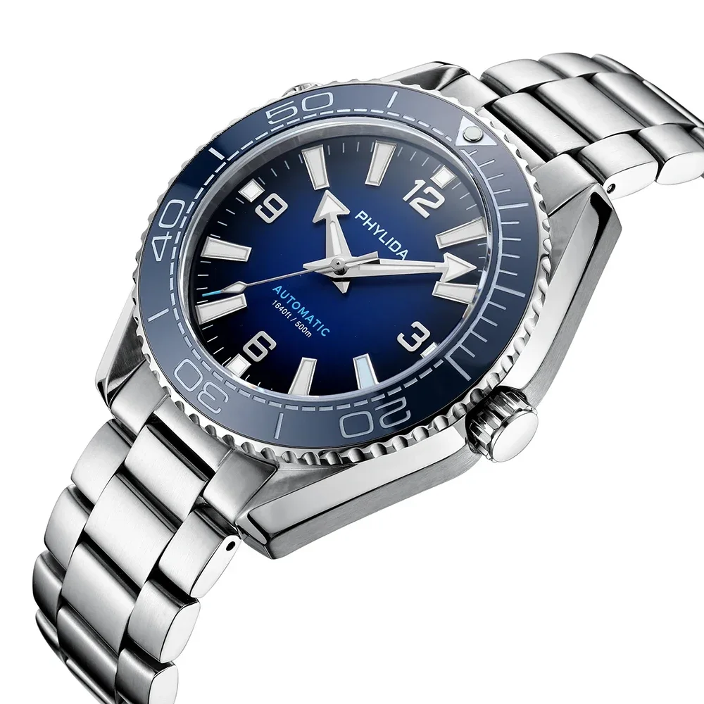 Phylida 500 м сине-черные мужские часы с градиентом 43 - Фотография_2