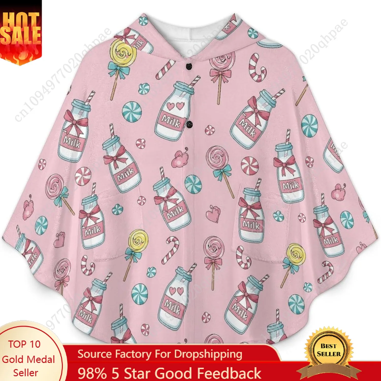 Уютный фланелевой свитер-одеяло