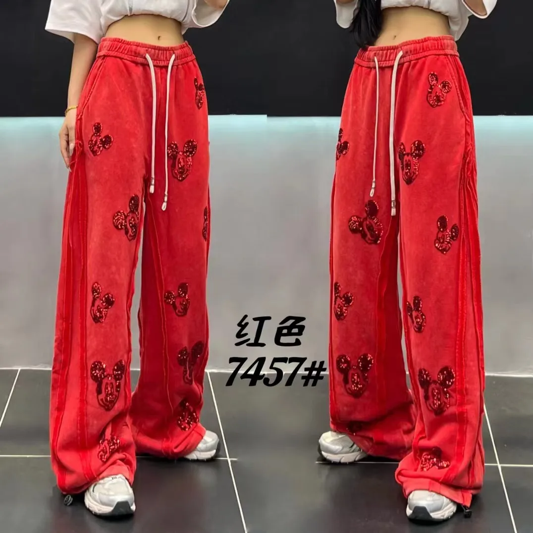 Повседневные брюки с рисунком блесток - Фотография_4