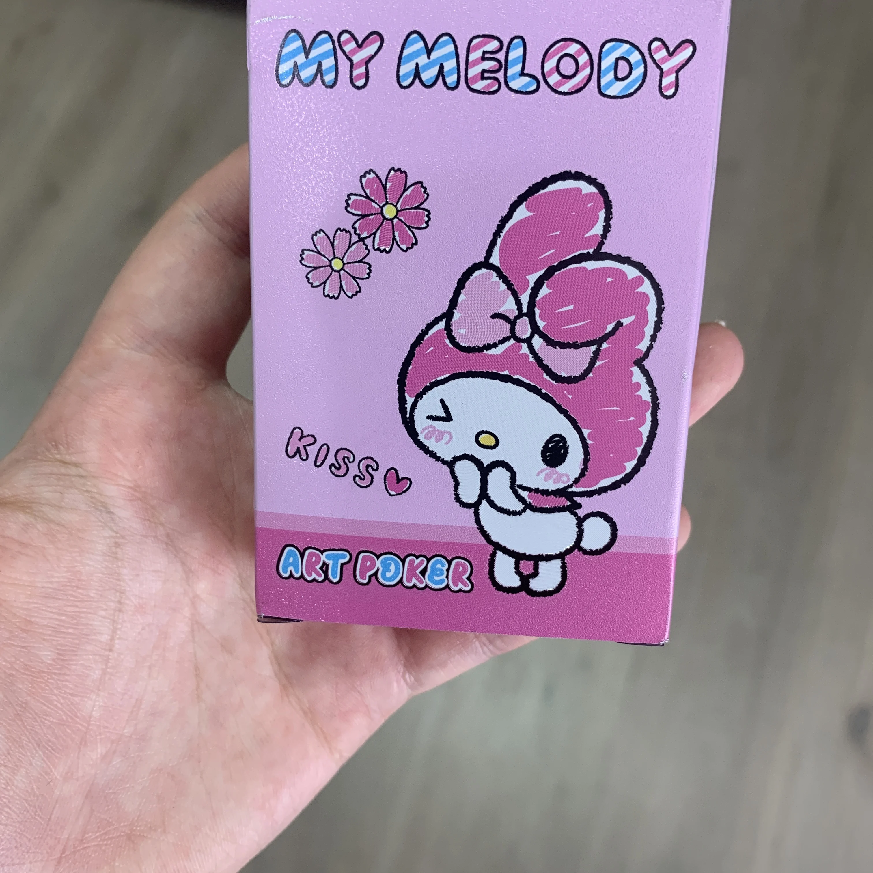 Игральные карты sanrio kawaii с героями мультфильмов kuromi hello kitty - Фотография_5