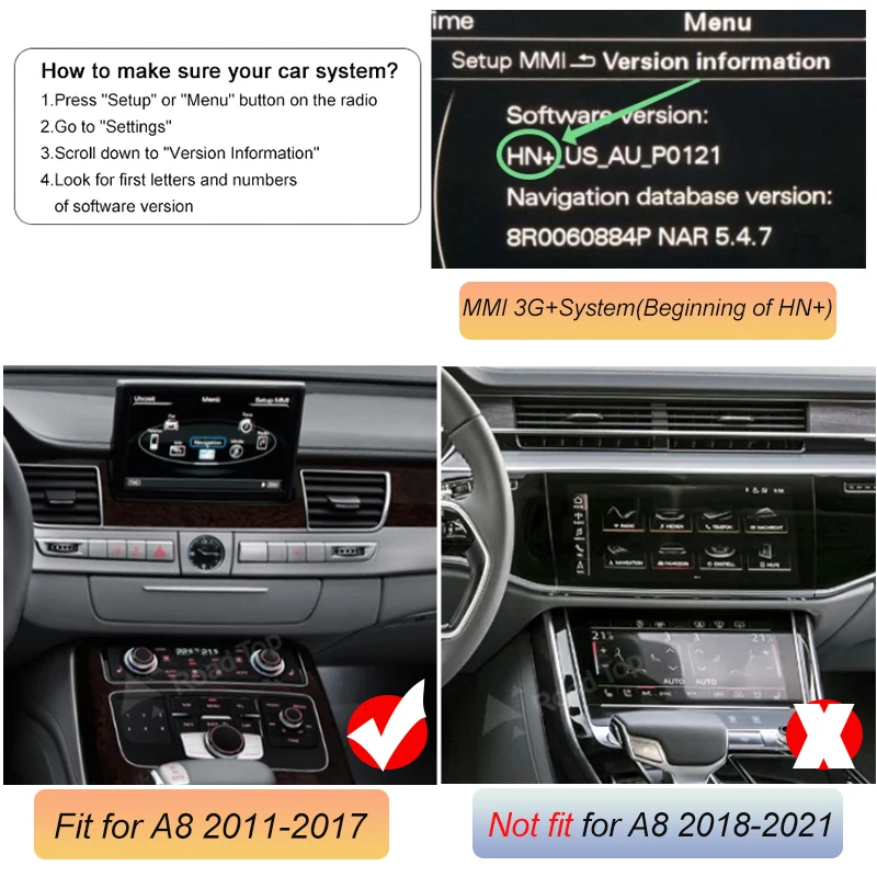 Беспроводной интерфейс carplay android auto для audi a8 rs8 s8 mmi 3g - Фотография_2