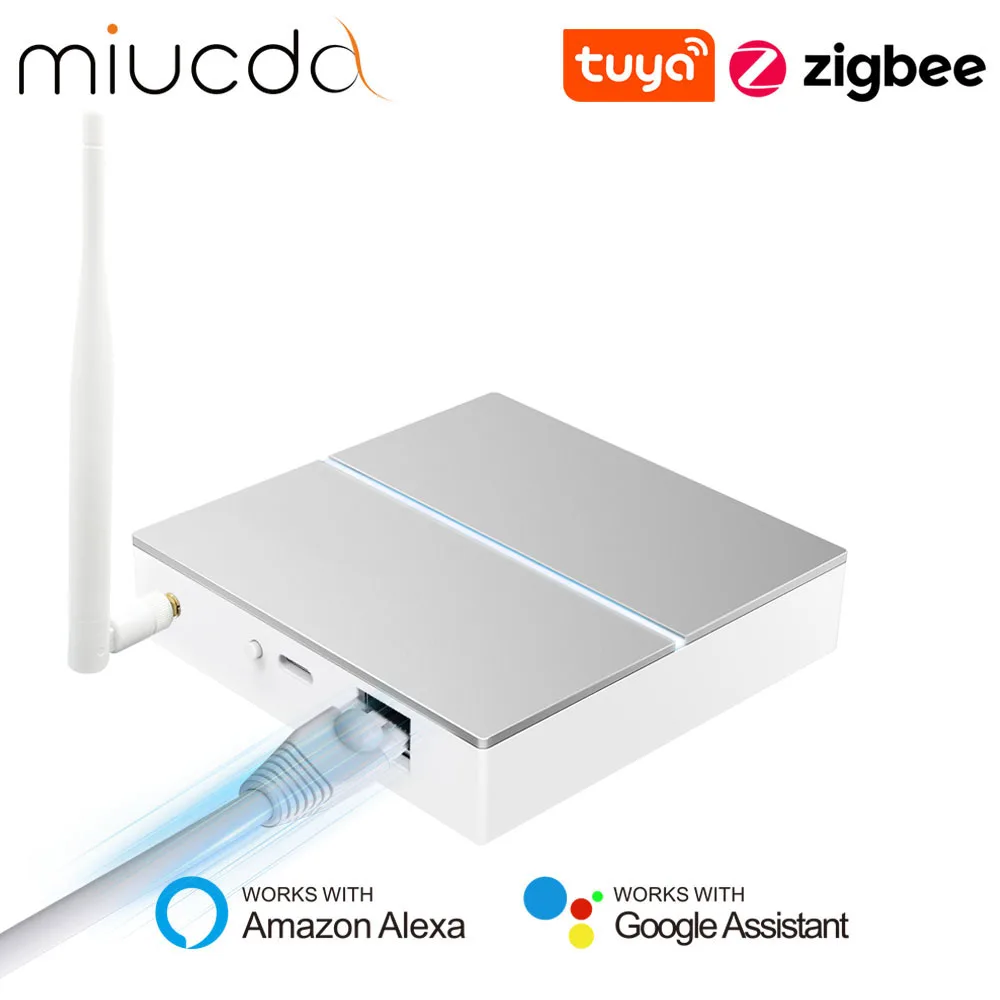 Шлюзовый концентратор miucda tuya zigbee с антенной