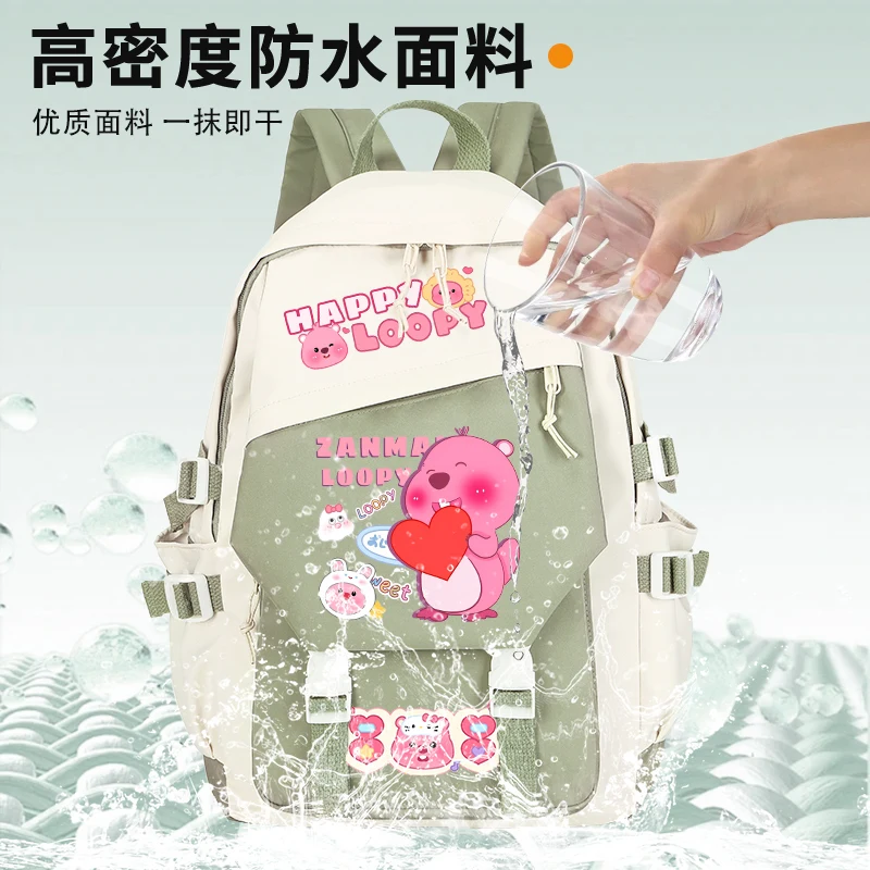 Miniso little beaver ruby рюкзак женский с милым модным принтом - Фотография_5