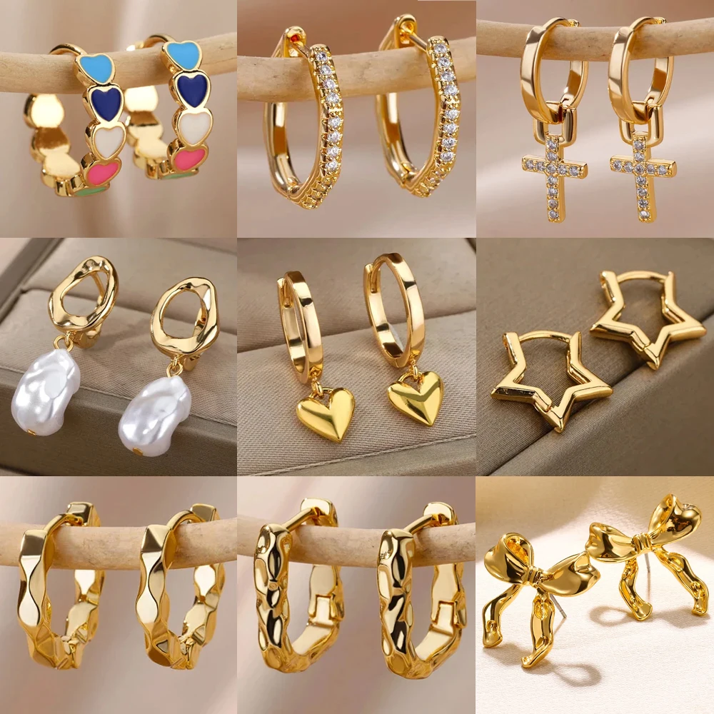 Сердце серьги из нержавеющей стали