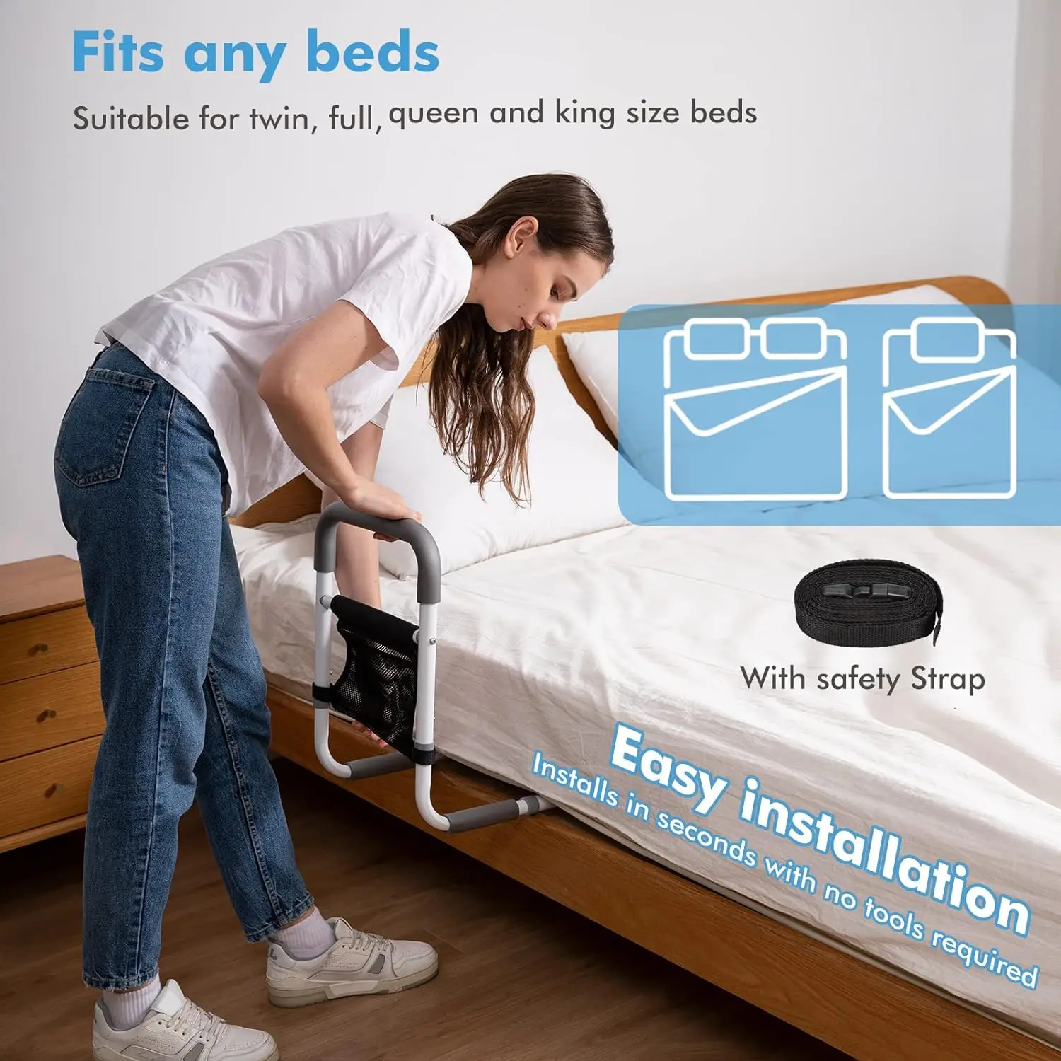 Поручни для кровати для пожилых людей - Фотография_4