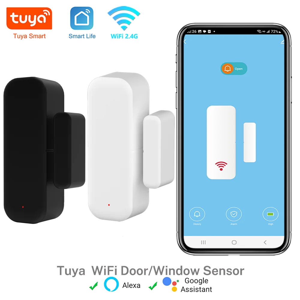 Tuya wi-fi дверной датчик
