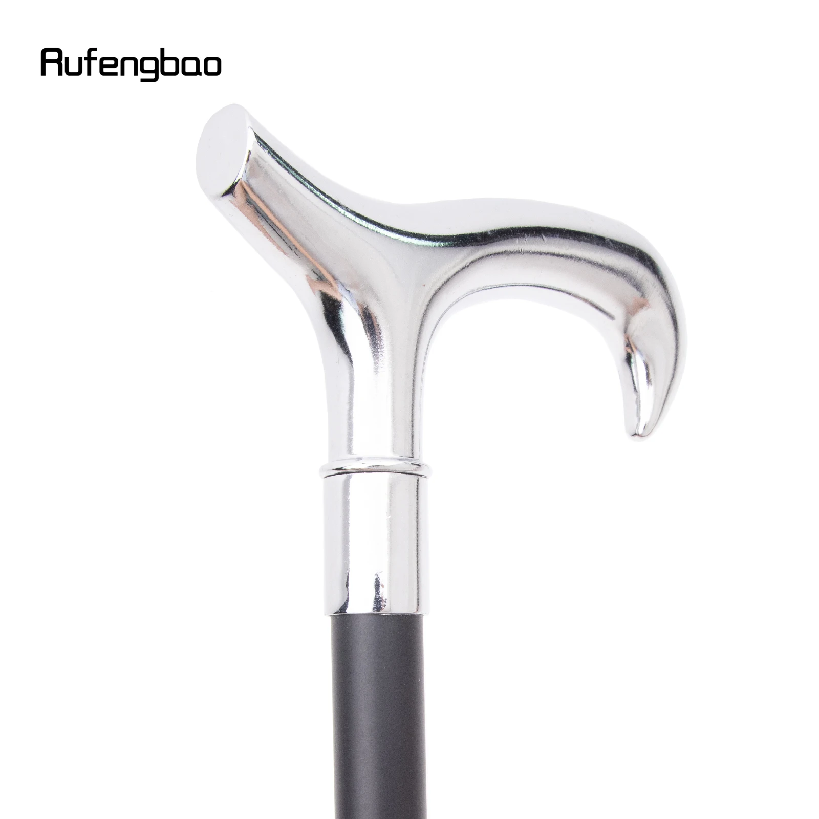 Белая т-образная модная джентльменская трость - Фотография_6