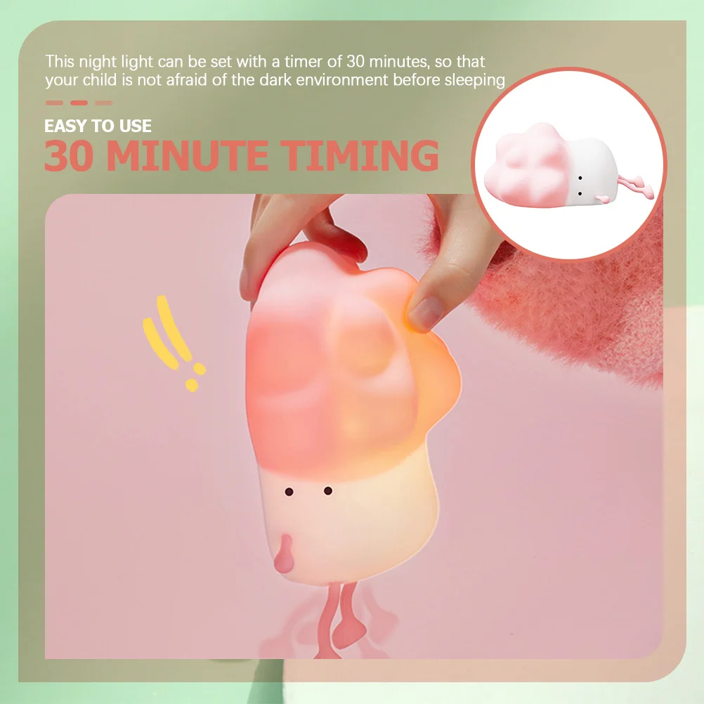 Силиконовый ночник с милой мультяшной уткой - Фотография_5