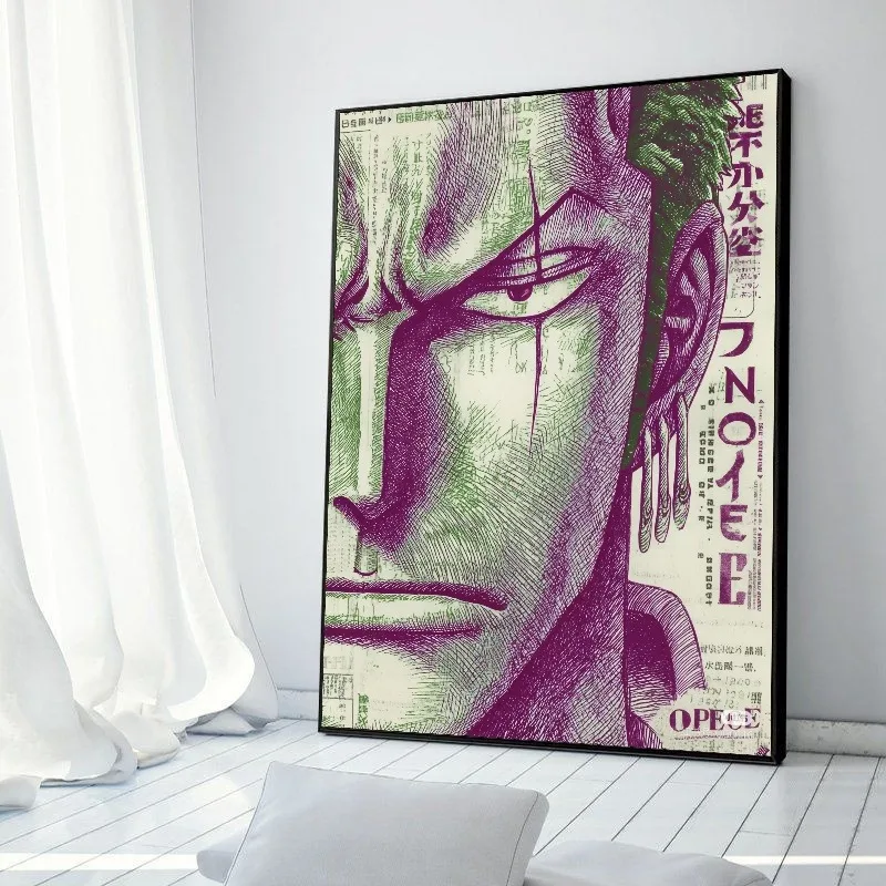 Hd постер холст зоро луффи семь - Фотография_5