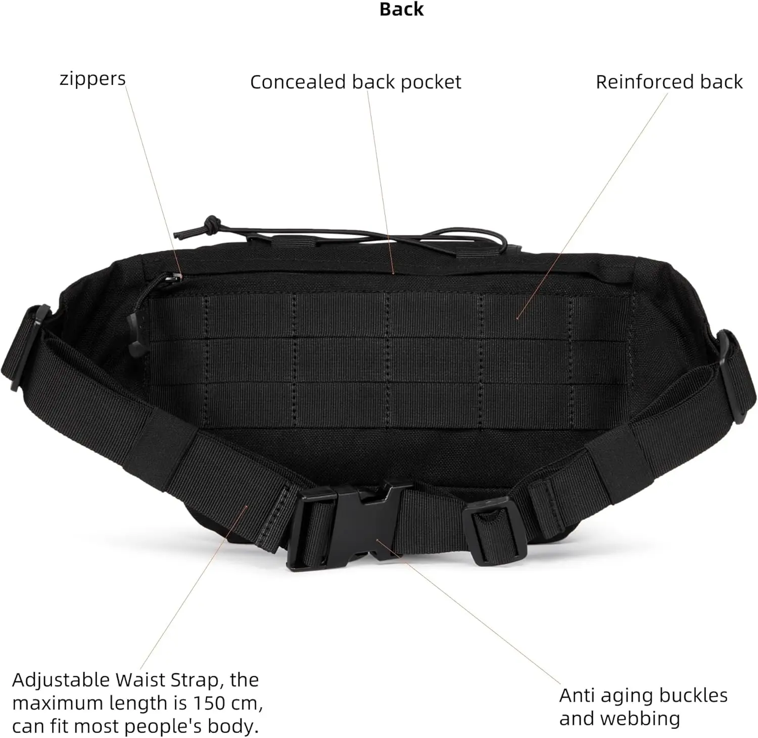 3.5l military tactical fanny pack | molle - Фотография_5