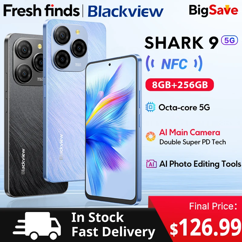 【мировая премьера】смартфон blackview shark 9 5g с дисплеем 6