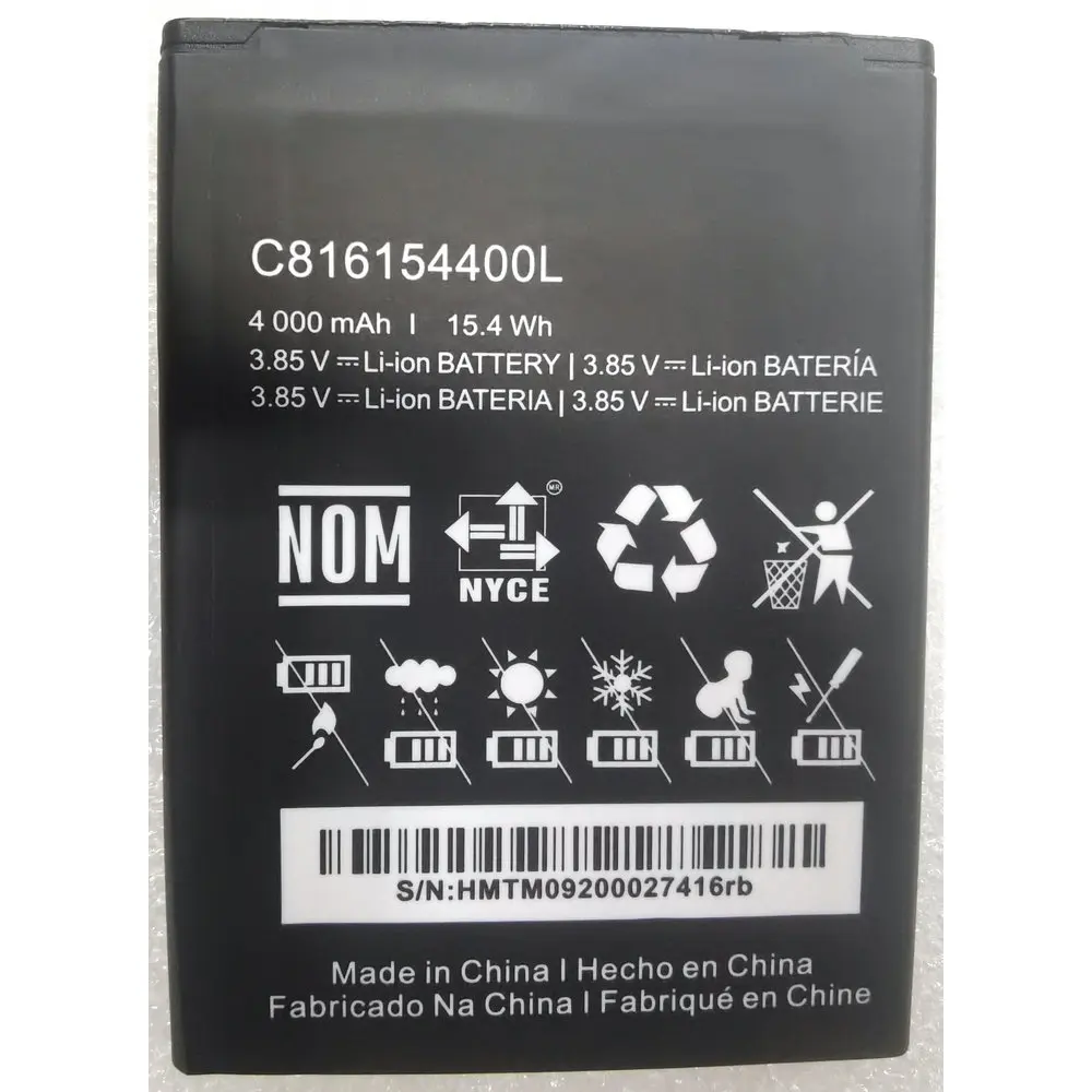 3,85 v 4000mah blu c816154400l