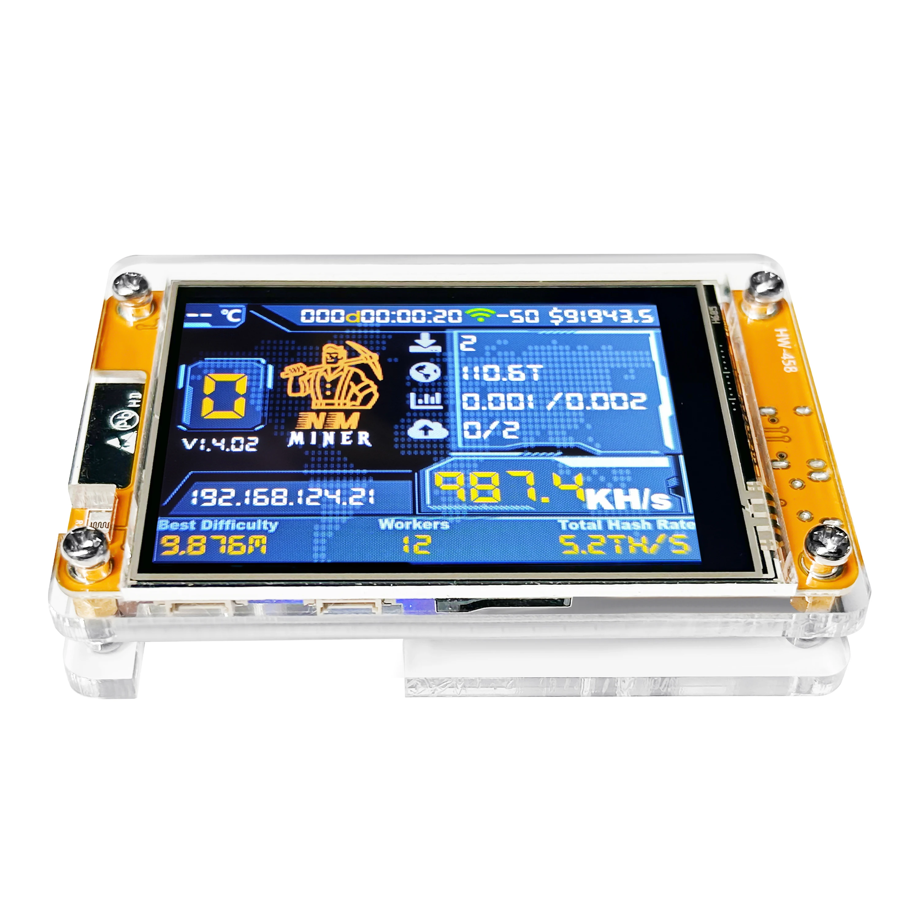 Биткойн nerdminer v2 nmminer lucky miner хешрейт 980 кгц/с esp32 2 - Фотография_5