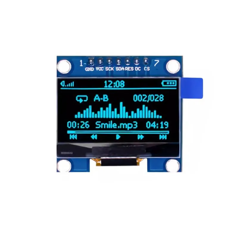 1,3-дюймовый модуль oled witte kleur 128x64 oled lcd led display module 1 - Фотография_6