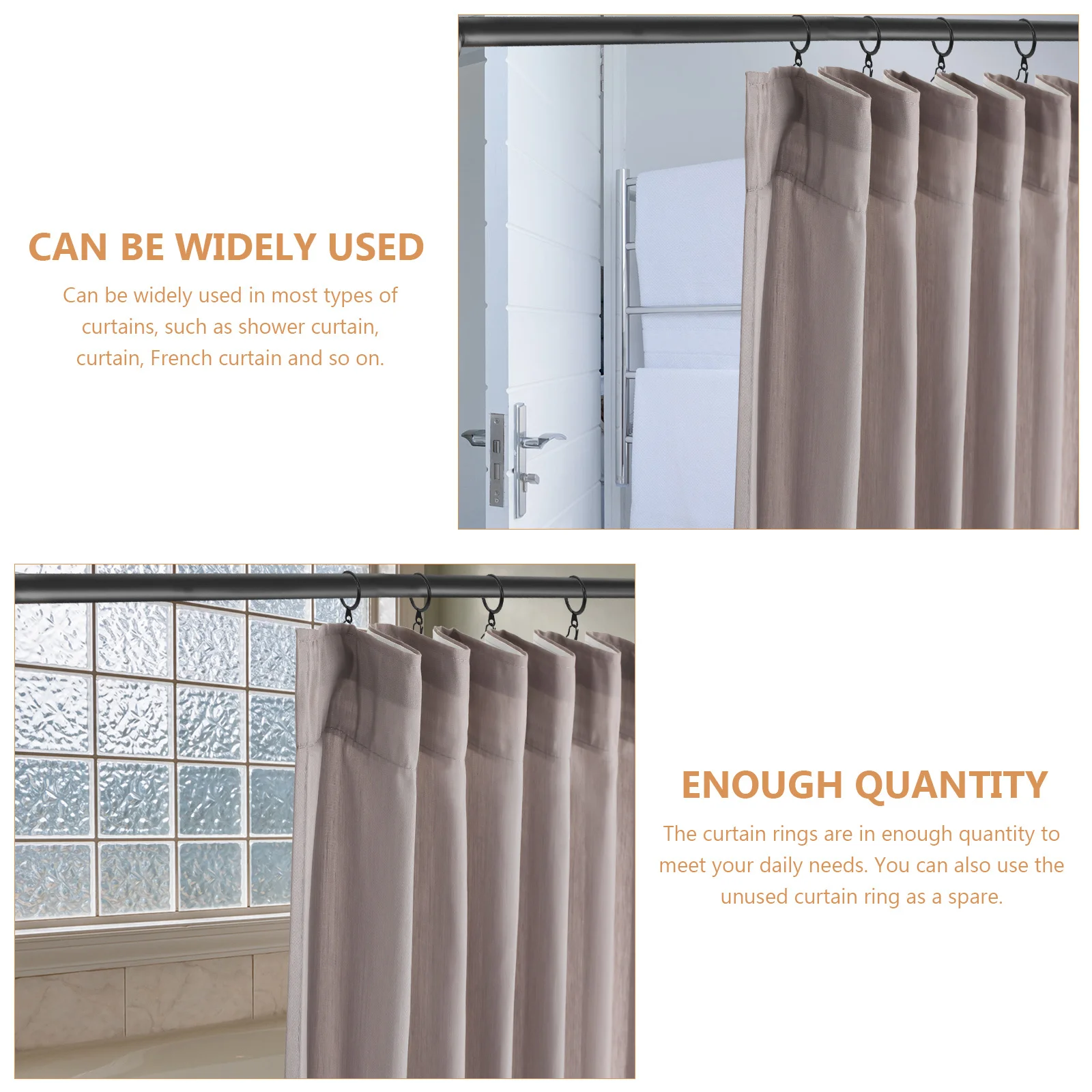 40 комплектов, высококачественные кольца для карнизов