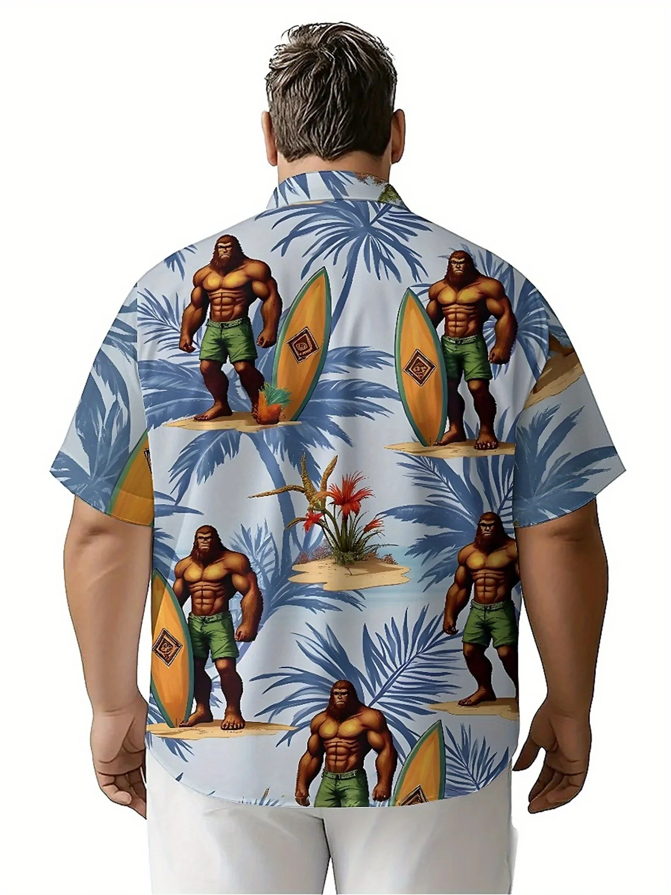 Мужские гавайские рубашки больших - Фотография_4